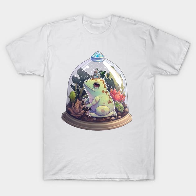Wizard Frog in a Terrarium T-Shirt by larfly